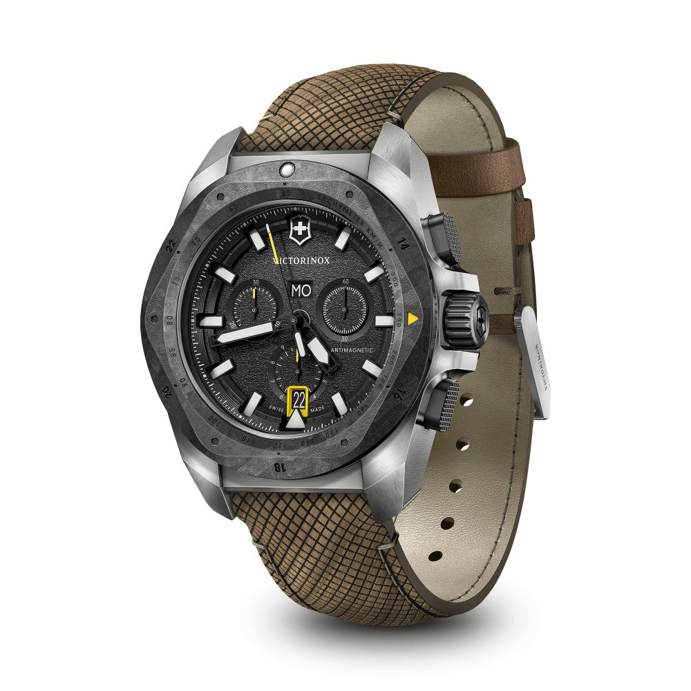 Victorinox Men's Quartz Watch with Black Dial - VTX-0134+STRAP+ACCS.WALLET