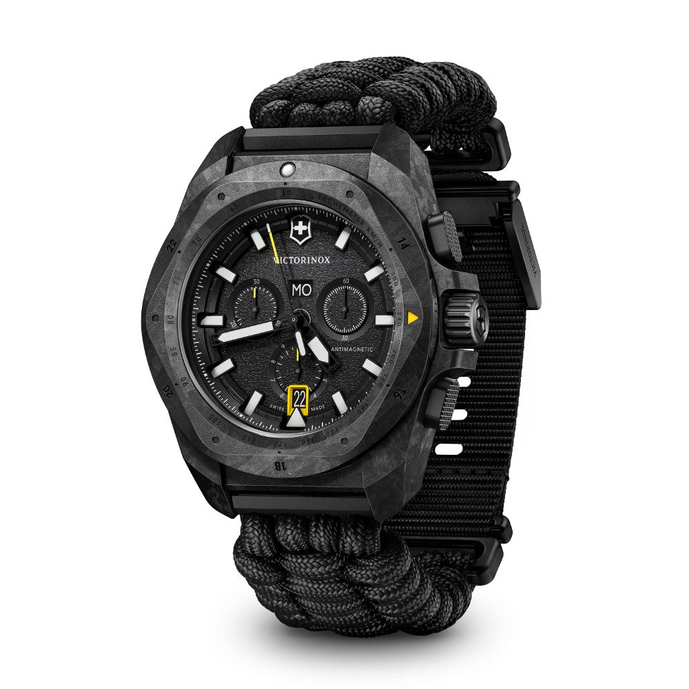 Victorinox Men's Quartz Watch with Black Dial - VTX-0135+STRAP+ACCS.WALLET