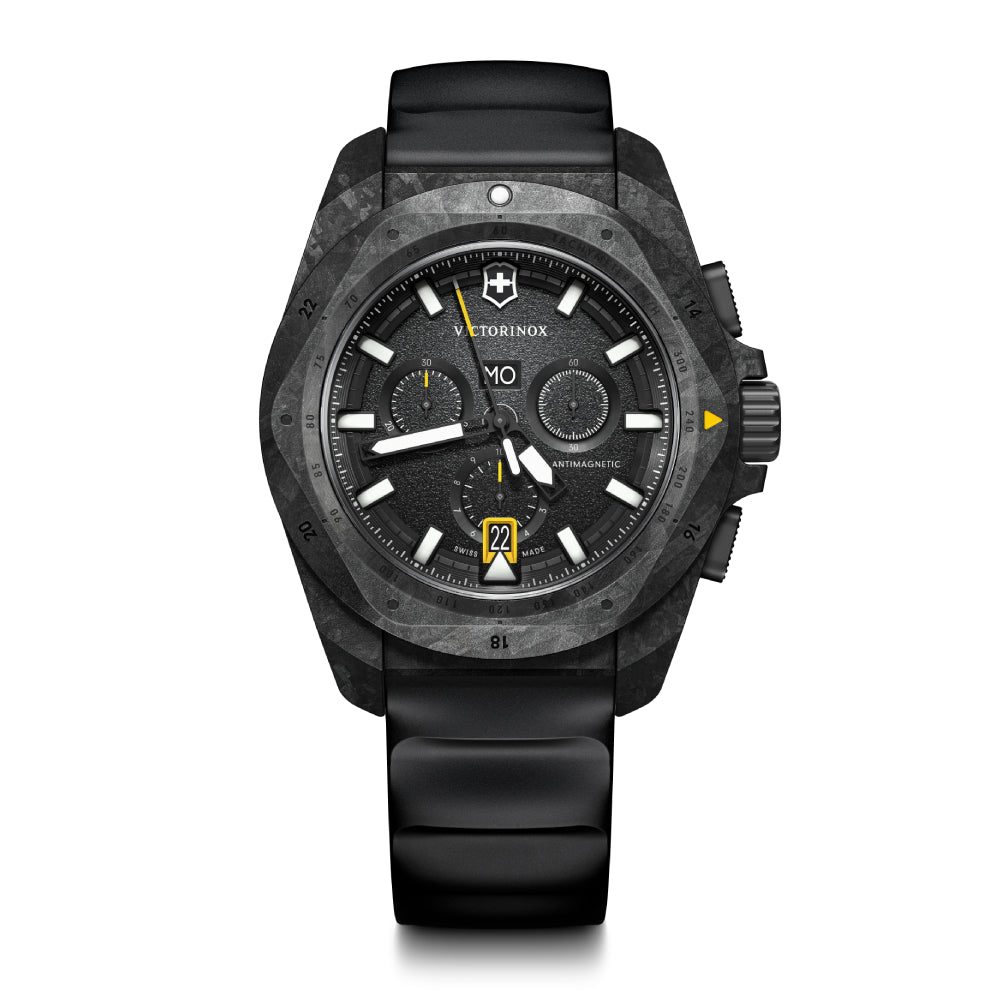 Victorinox Men's Quartz Watch with Black Dial - VTX-0135+STRAP+ACCS.WALLET