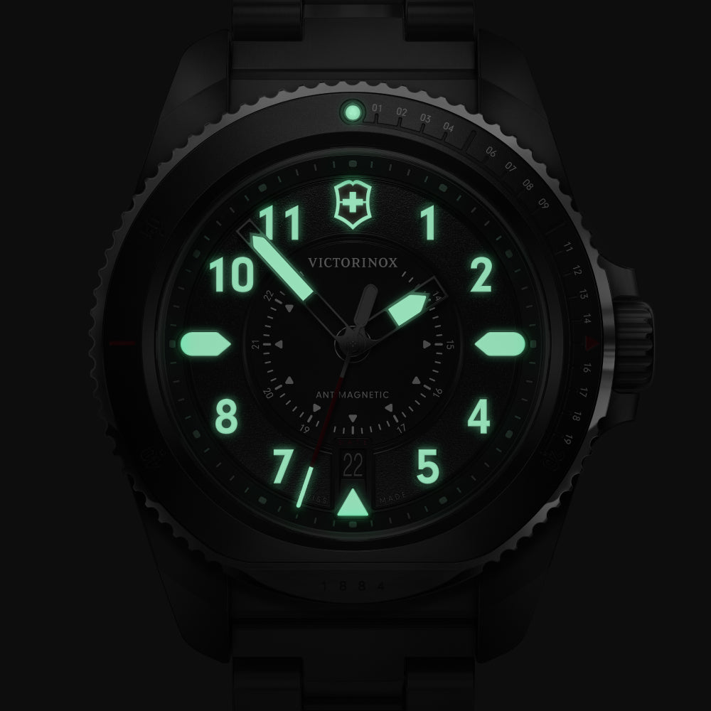 Victorinox Men's Quartz Watch with Black Dial - VTX-0141