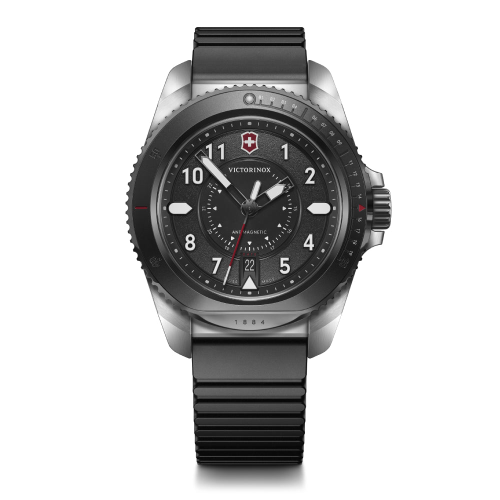 Victorinox Men's Black Dial Quartz Watch with Swiss Multi Tool - VTX-0146+KNF+STRP+ACC WALLT