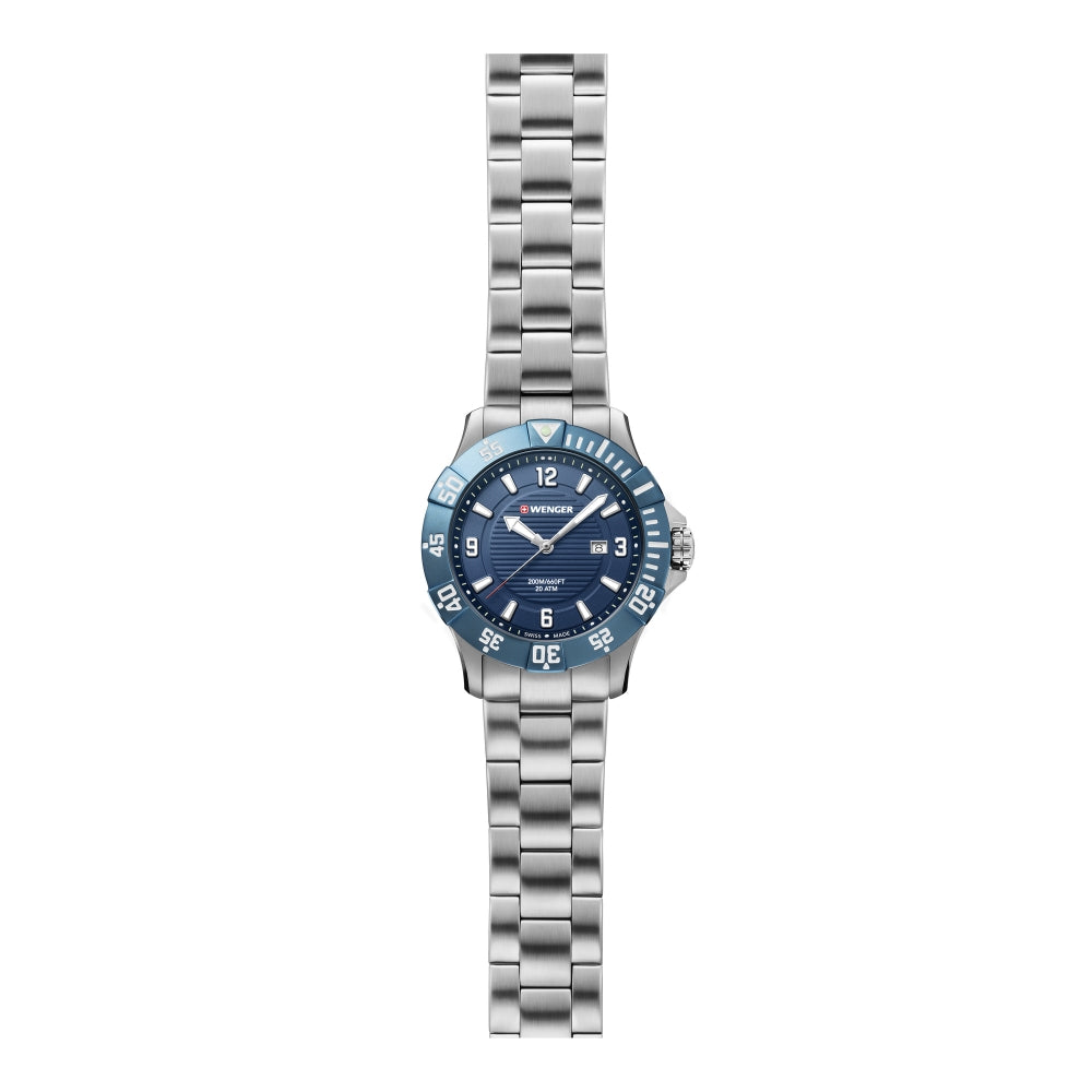 Wenger Men's Quartz Watch with Blue Dial - WNG-0084