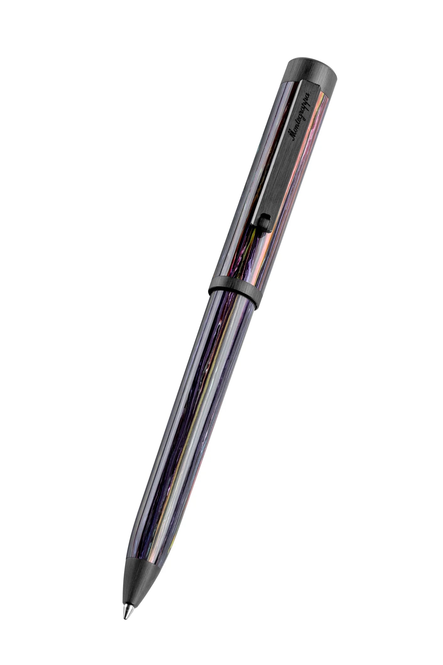 قلم حبر جاف مونتيغرابا Zero Zodiac برج الدلو لون أسود فائق - MGPN-0058