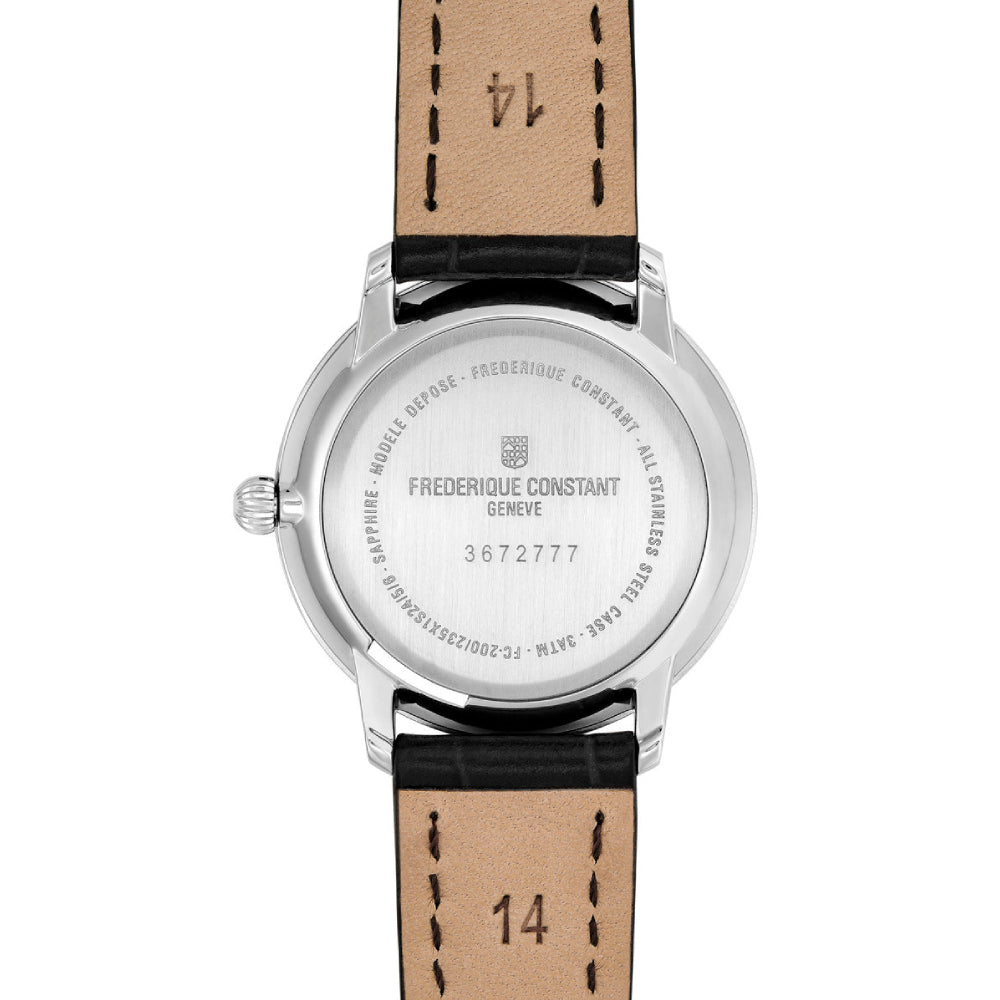 ساعة فريدريك كونستانت النسائية بحركة كوارتز ولون مينا أبيض - FC-0020