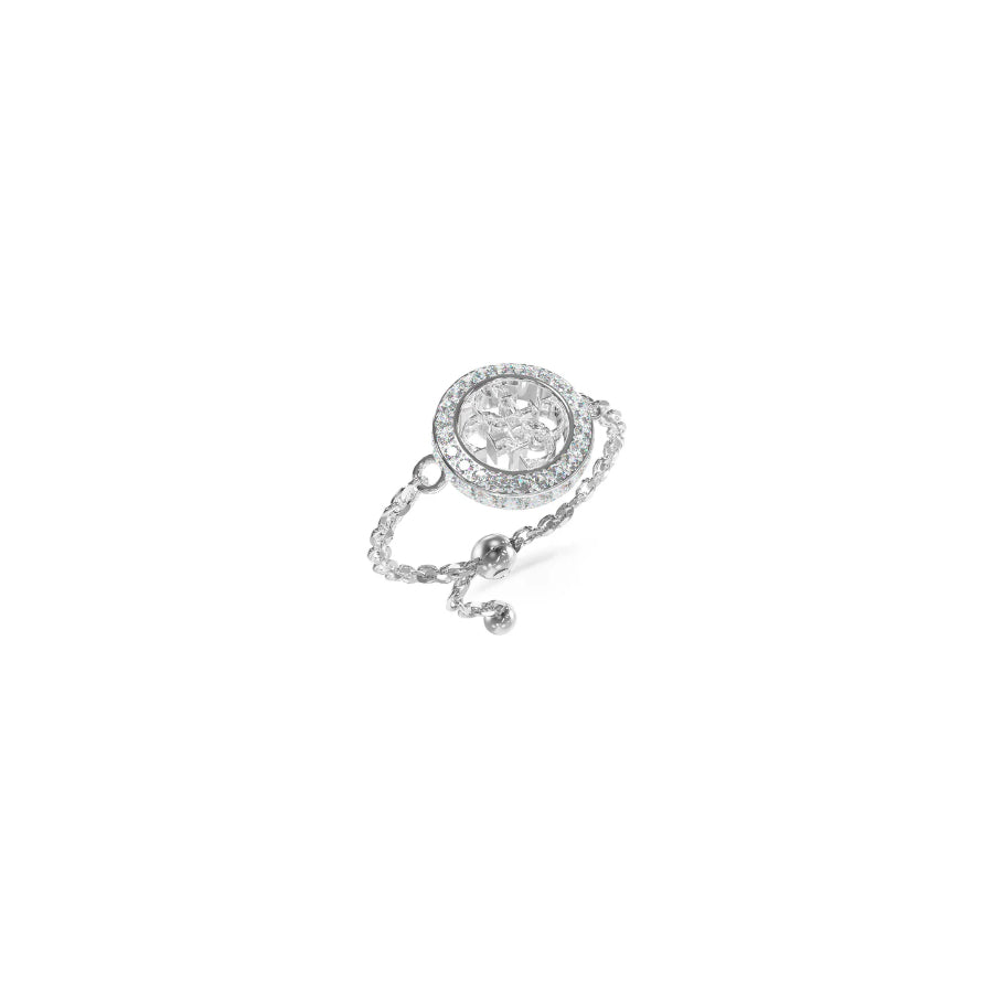 Guess Women's Rhodium-Tone Ring - JUBR04158JWRHT/U
