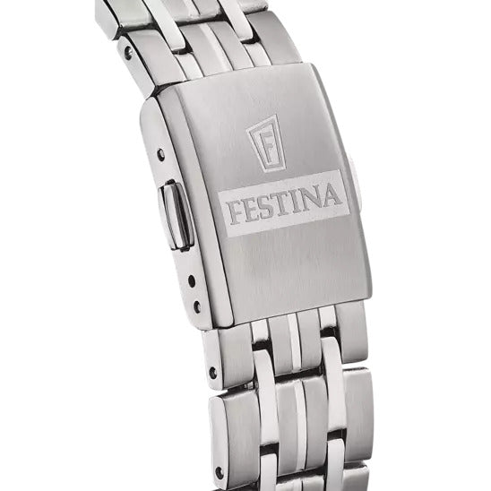 Festina men's white dial quartz watch - f20466/1