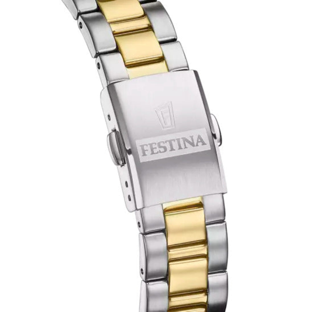 Festina Women's Quartz Watch Gold Dial - F20556/3