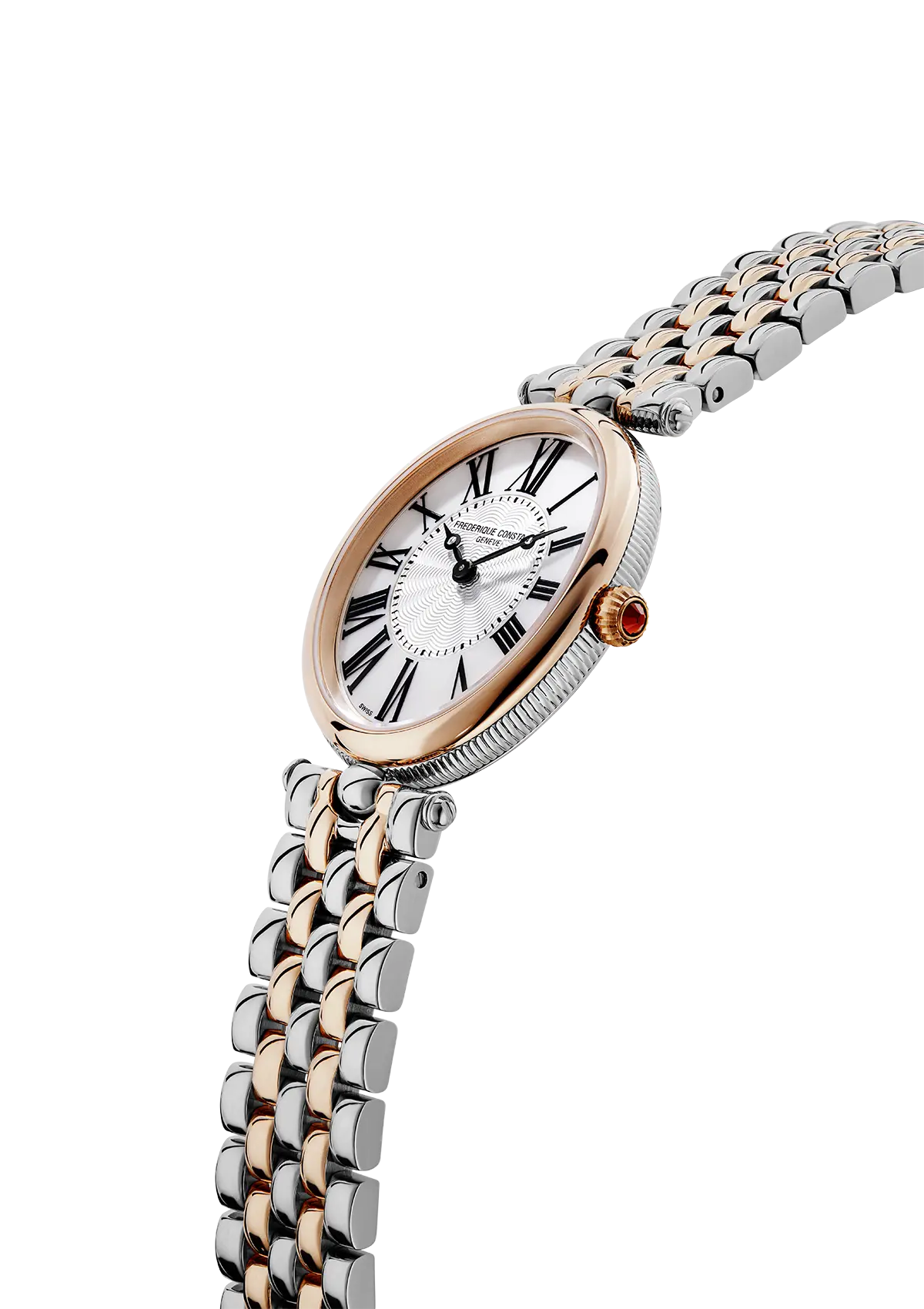 Frederique Constant Women's Classics Art Déco Silver Dial Mother-of-Pearl Watch - FC-0131 (8/D 0.01CT)