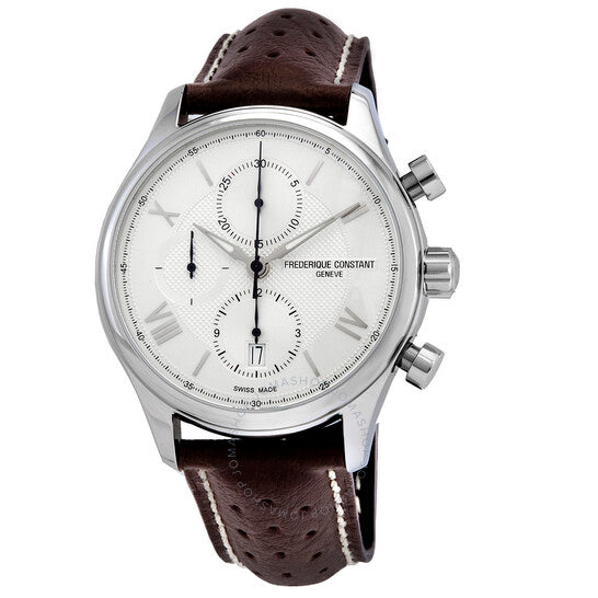 Frederique Constant Men's Automatic Movement White Dial Watch - FC-0149+L