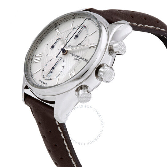 Frederique Constant Men's Automatic Movement White Dial Watch - FC-0149+L