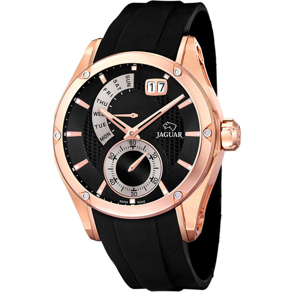 Jaguar Men's Watch, Quartz Movement, Black Dial - J679/1