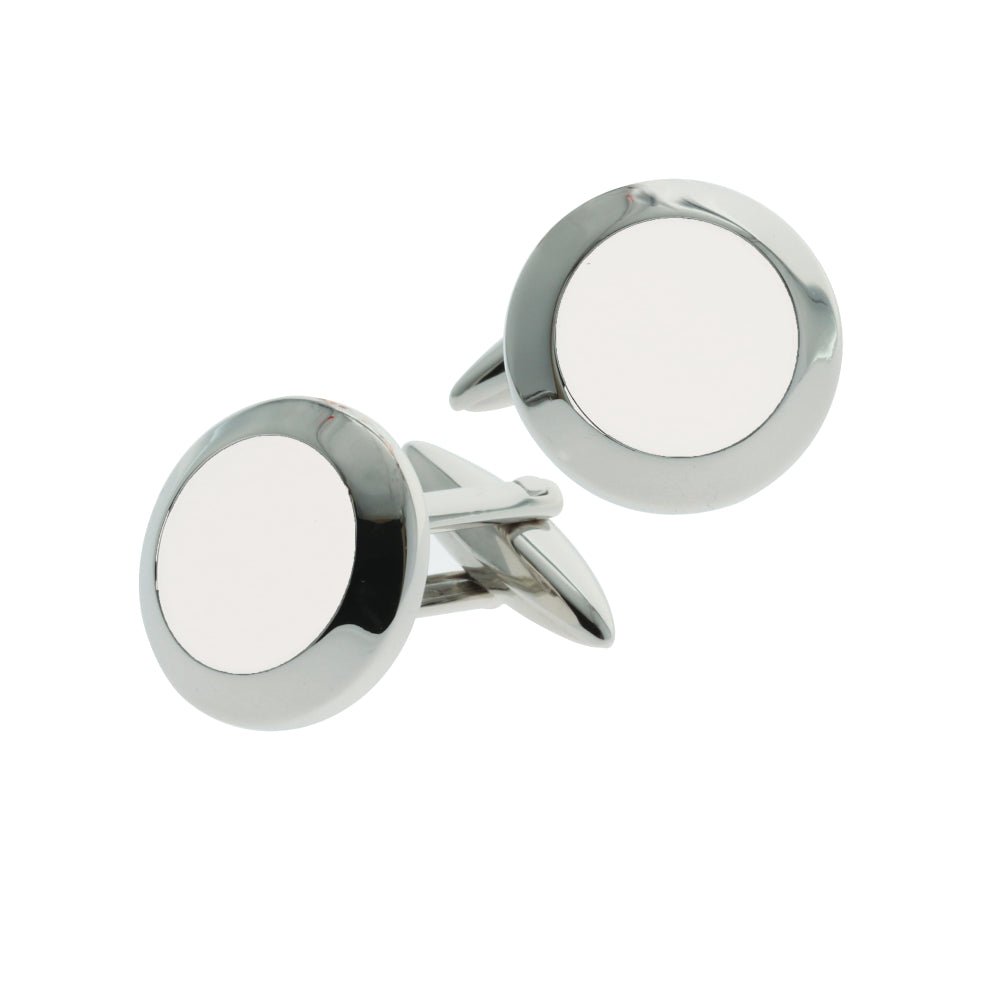 White and silver cufflinks from Murex - MURCF-0006