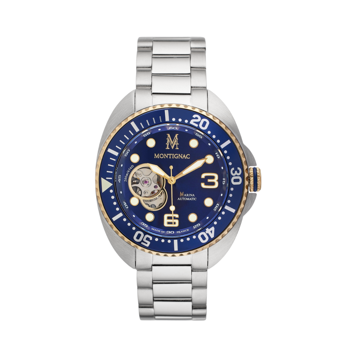 Montagnac Men's Automatic Watch with Blue Dial MNG-0033