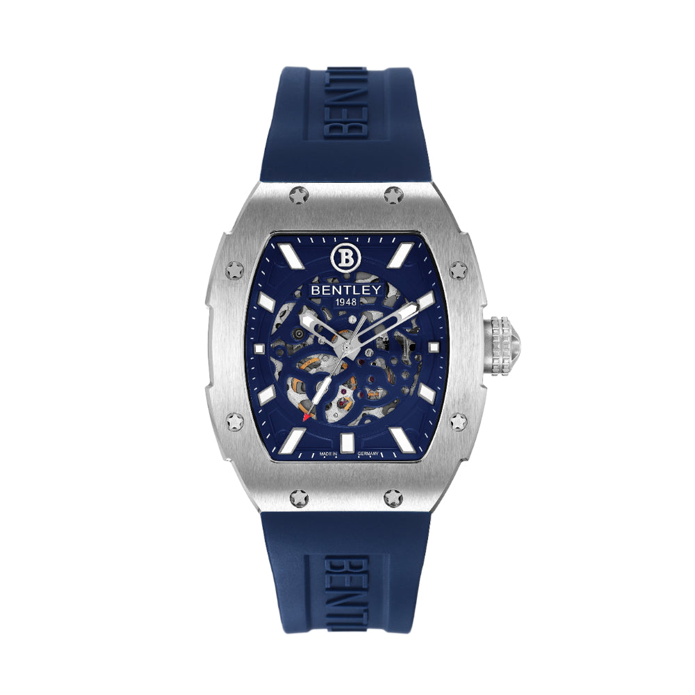 ساعة بنتلي أوتوماتيك للرجال بلون مينا أزرق - BEN-0225
