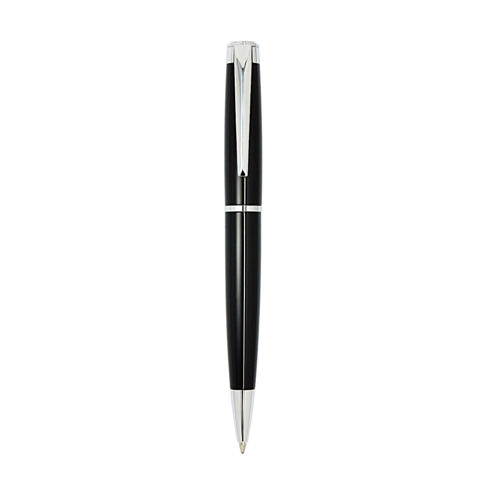 قلم بولبوينت باللون الأسود وفضي من أوبتيما - OPTPN-0017