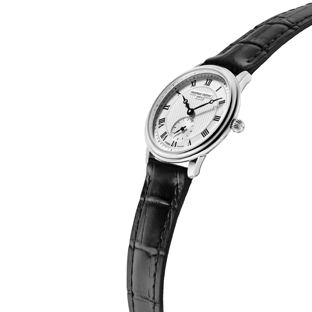 ساعة فريدريك كونستانت النسائية بحركة كوارتز ولون مينا أبيض - FC-0020