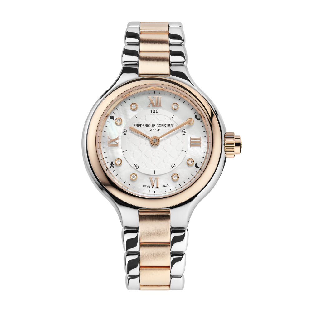 Frederique Constant Women's Quartz White Dial Watch - FC-0091(8/D 0.04CT)
