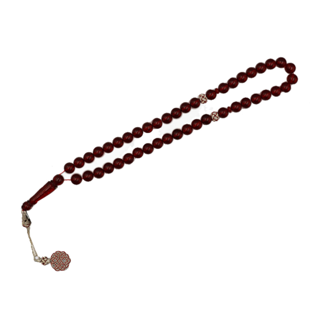 Burgundy Rosary for Men - MSB-0036-RED