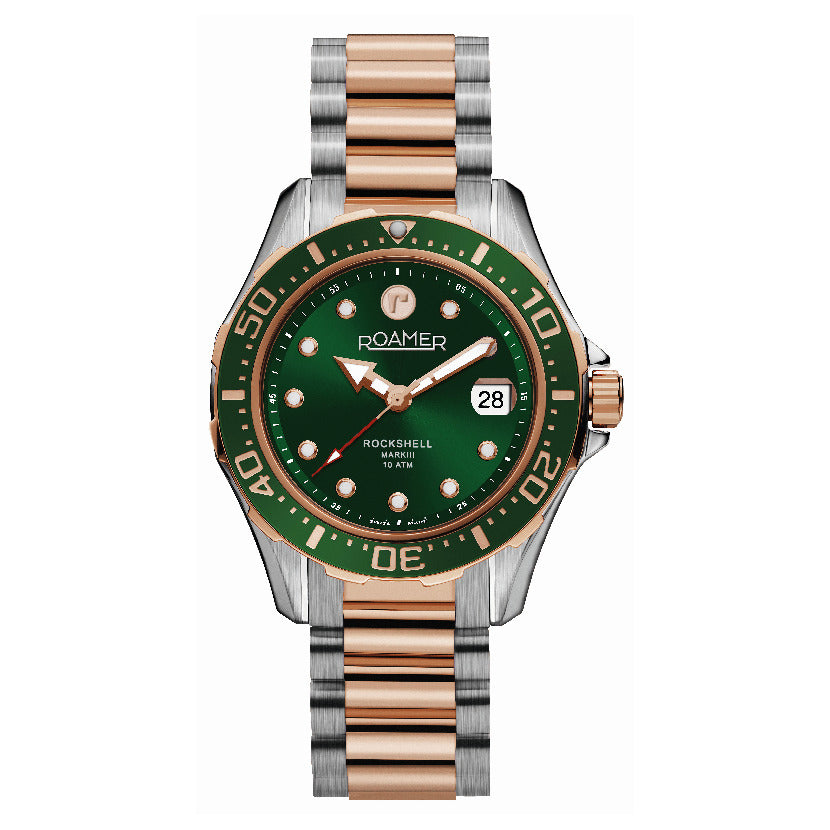 Romer Men's Automatic Movement Green Dial Watch - ROA-0003