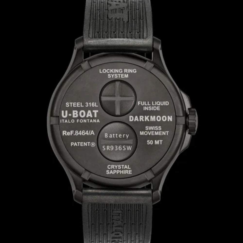 U-Boat Men's Quartz Watch Black Dial - 8464/A