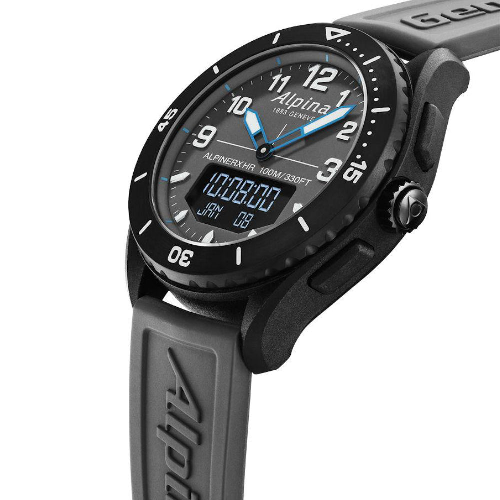 Alpina Men's Quartz Watch, Gray Dial - ALP-0074+Charger