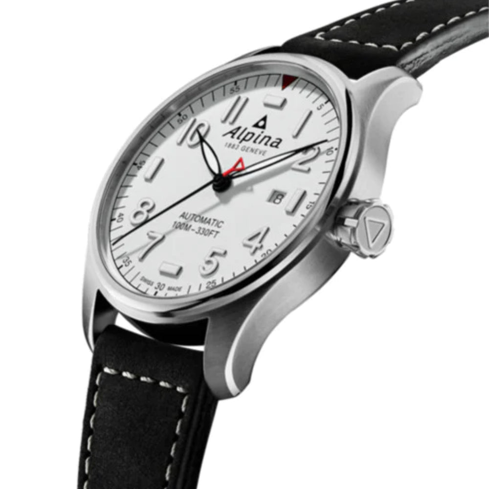 Alpina Men's Watch Automatic Movement White Dial - ALP-0032