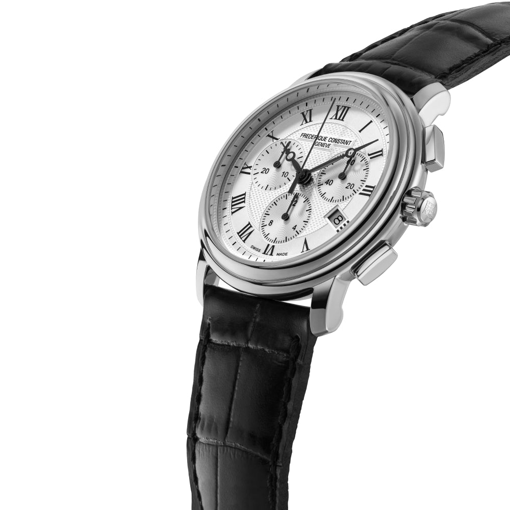 Frederique Constant Men's Quartz Watch, Silver Dial - FC-0058