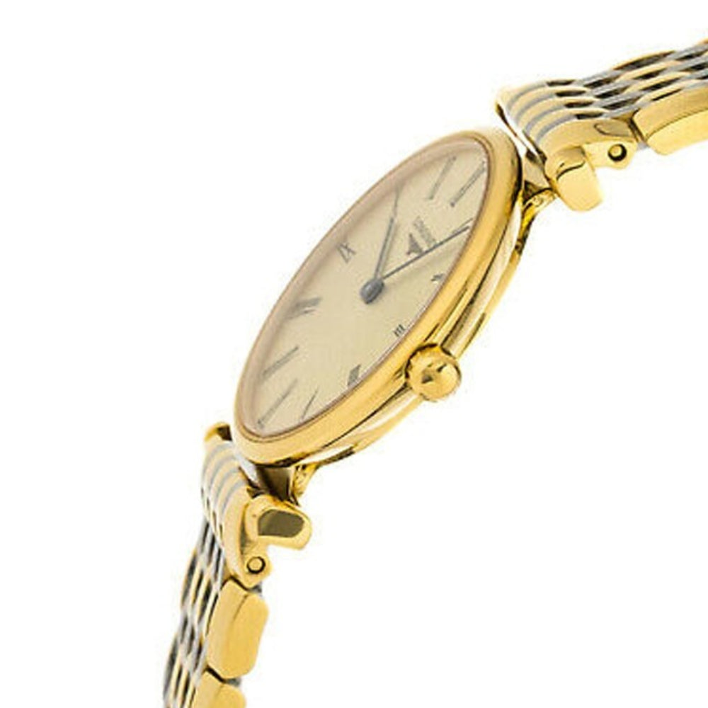 Longines Women s Quartz Watch with Gold Dial LG 0051