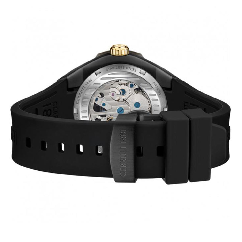 Cerruti Men's Quartz Black Dial Watch - CER-0404