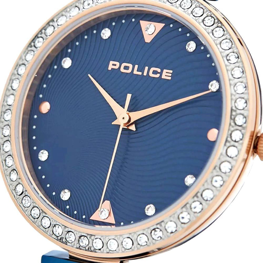 Police Women's Quartz Blue Dial Watch - PL-0064