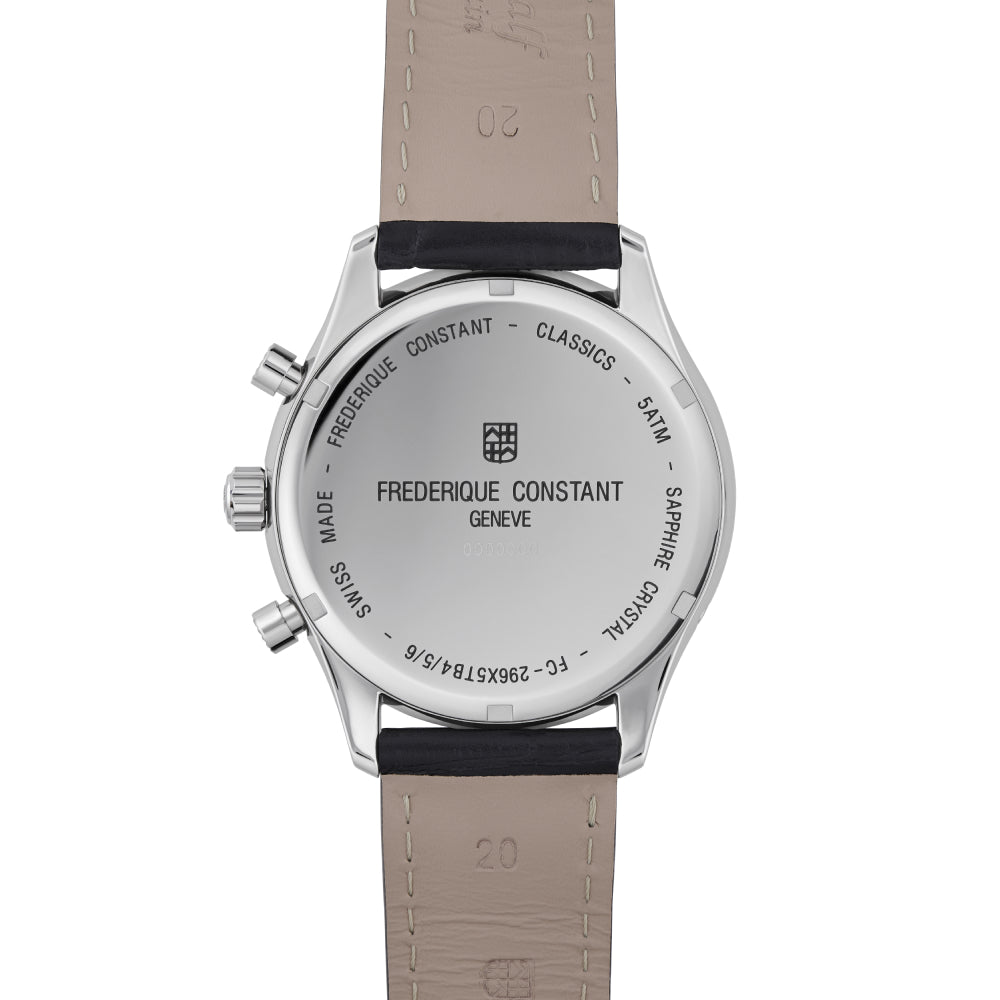 ساعة فريدريك كونستانت الرجالية بحركة كوارتز ولون مينا رمادي - FC-0247