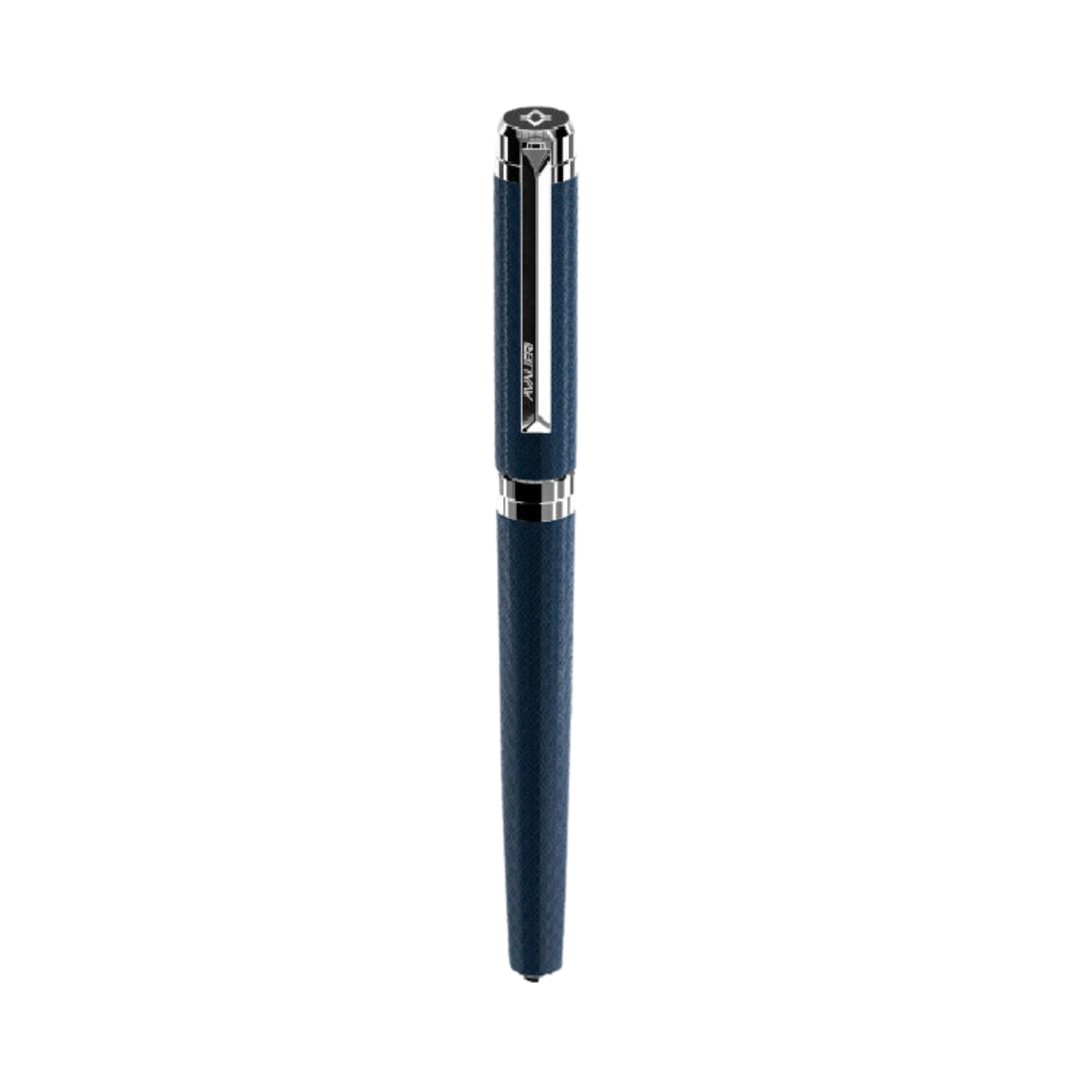 قلم باللون الفضي وأزرق من أفاليري - AVPN-0104