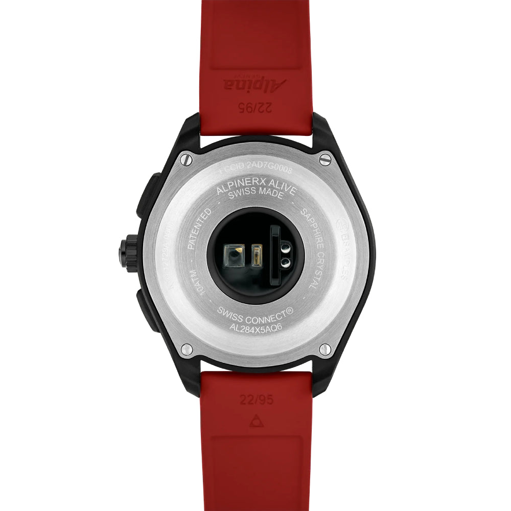 Alpina Men's Quartz Black Dial Watch - ALP-0073+Charger