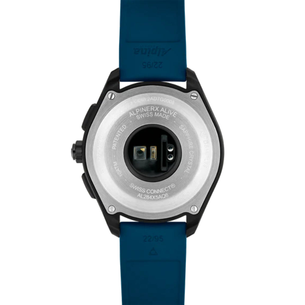 ساعة ألبينا الرجالية بحركة كوارتز ولون مينا أزرق - ALP-0075+Charger
