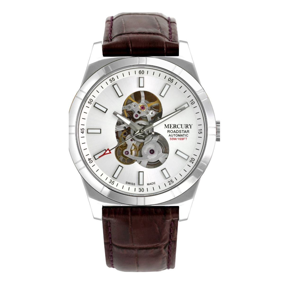 Mercury Men's Swiss Automatic Watch, White Dial - MER-0008