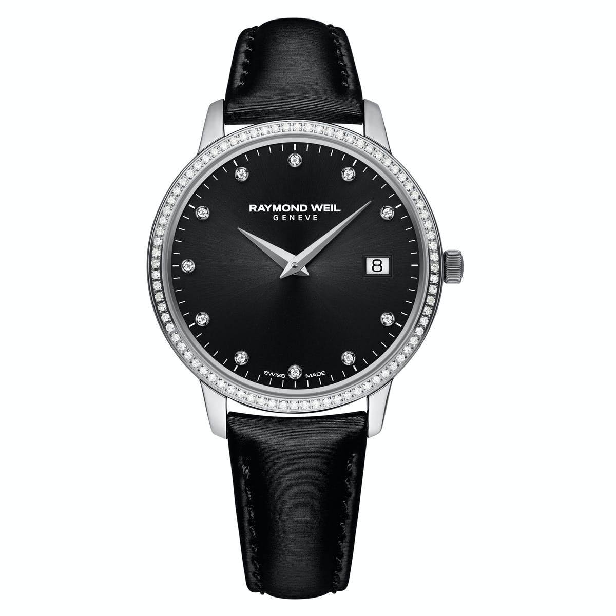 Raymond Weil Women's Quartz Black Dial Watch - RW-0028(DMND/91)