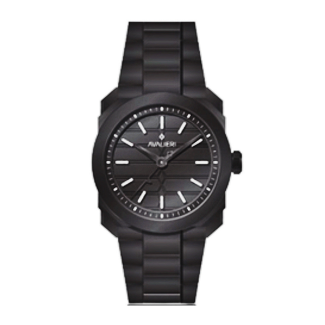 New Avalieri Collection Men's Quartz Watch Black Dial - AV-2576B