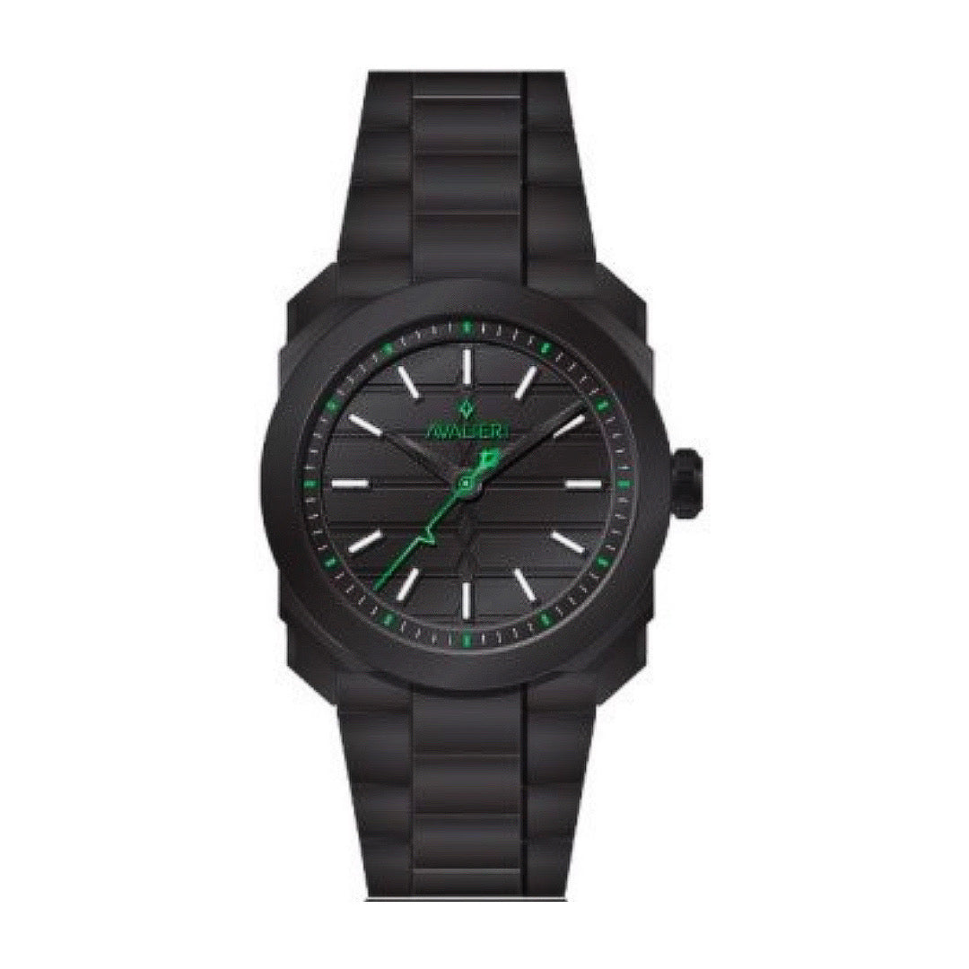 New Avalieri Collection Men's Quartz Black Dial Watch - AV-2579B