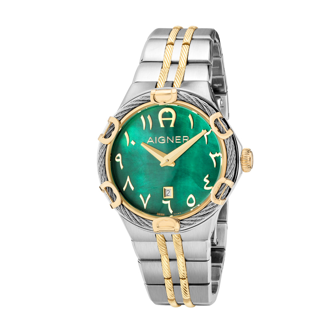 Aigner Women's Quartz Green Dial Watch - AIG-0160