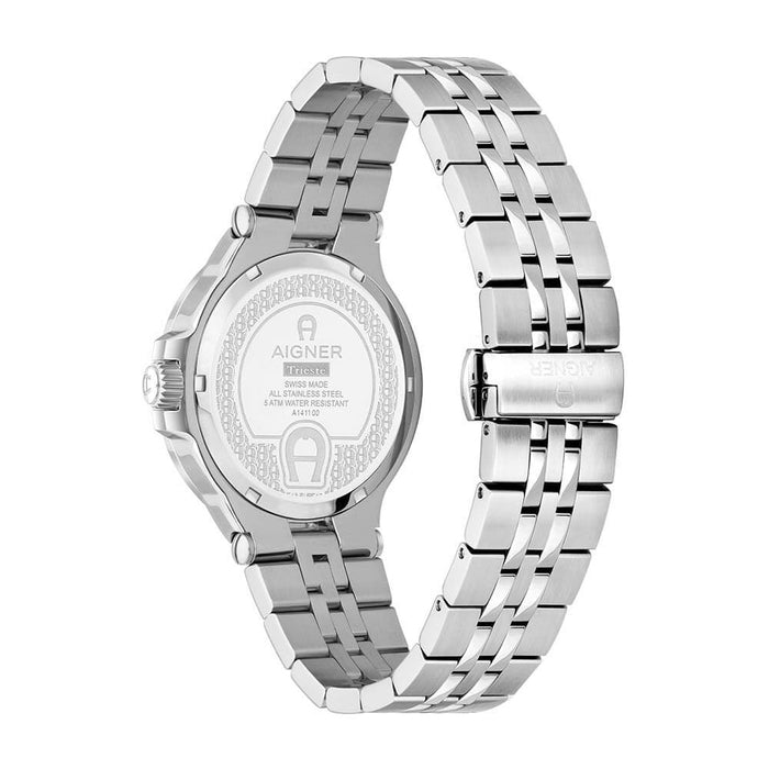 Aigner Men's Quartz Watch With Silver White Dial - AIG-0162