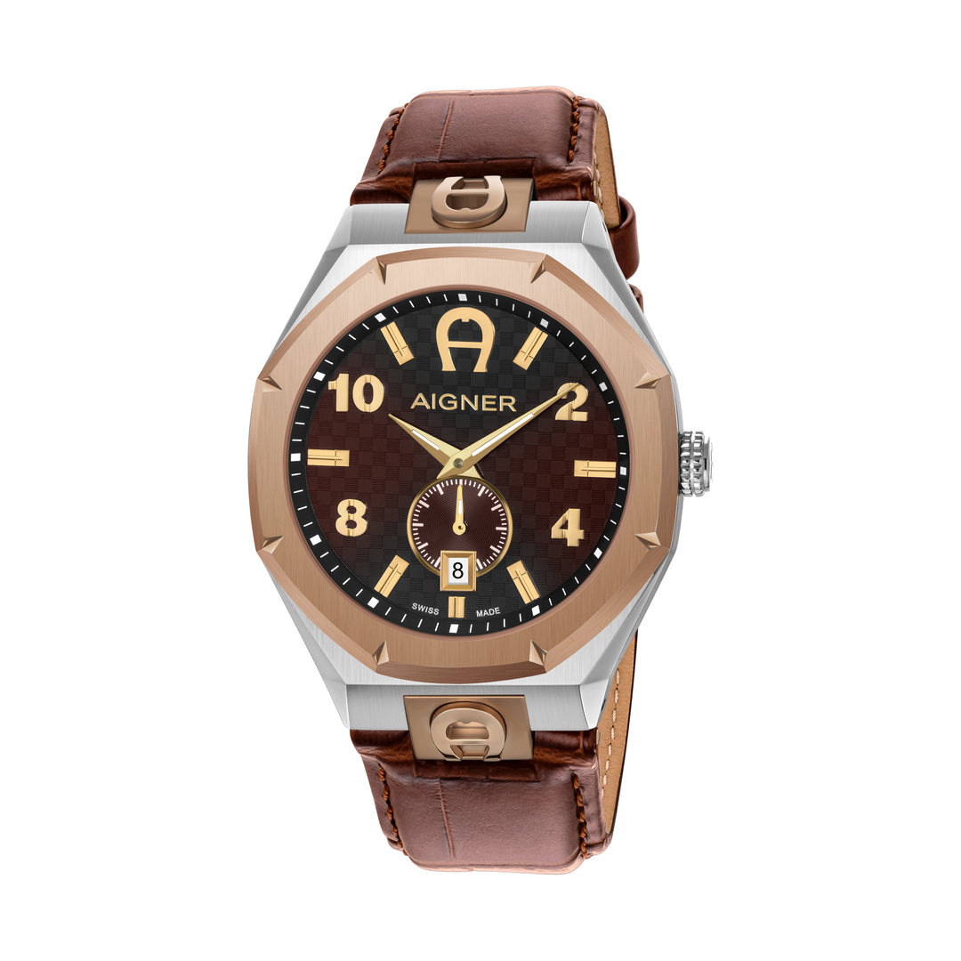 Aigner Men's Quartz Watch, Brown Dial - AIG-0187