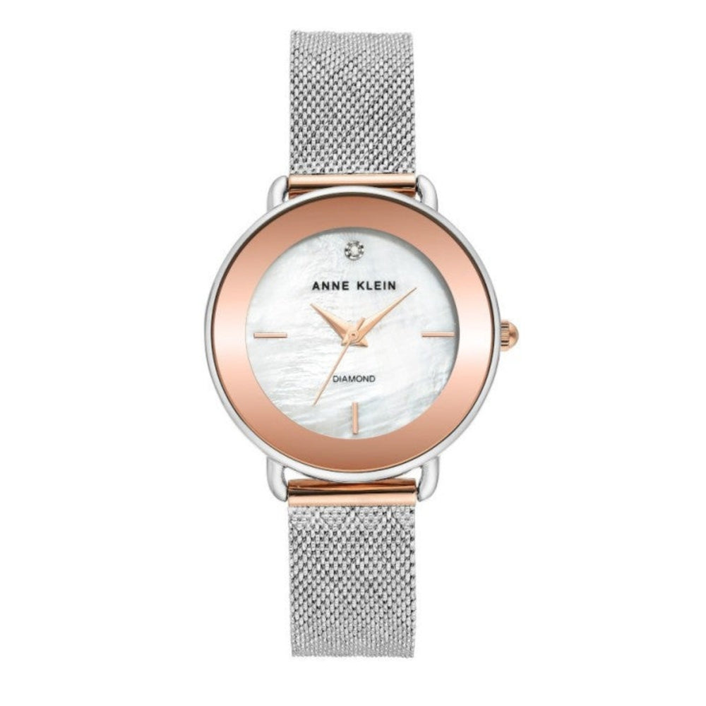 Anne Klein Women's Quartz White Dial Watch - AK-0223