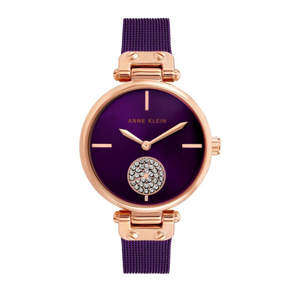 Anne Klein Women's Quartz Watch, Purple Dial - AK-0249