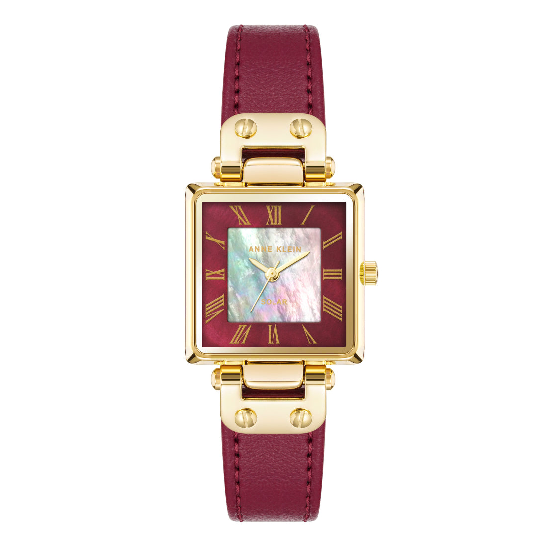 Anne Klein Women's Quartz Watch With Burgundy Dial - AK-0269