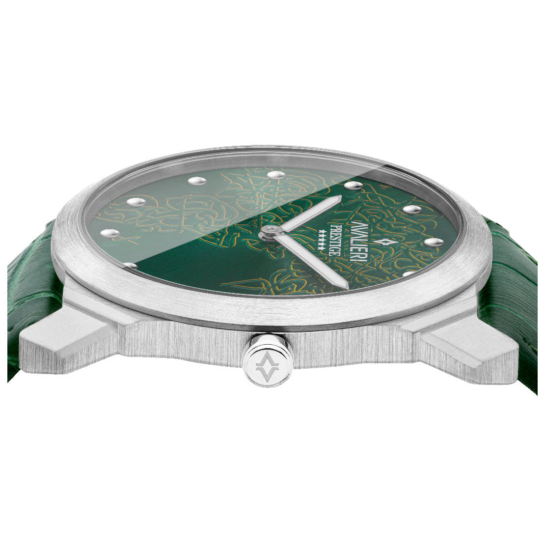 Avalieri Prestige Men's Watch, Swiss Quartz Movement, Green Dial - AP-0094