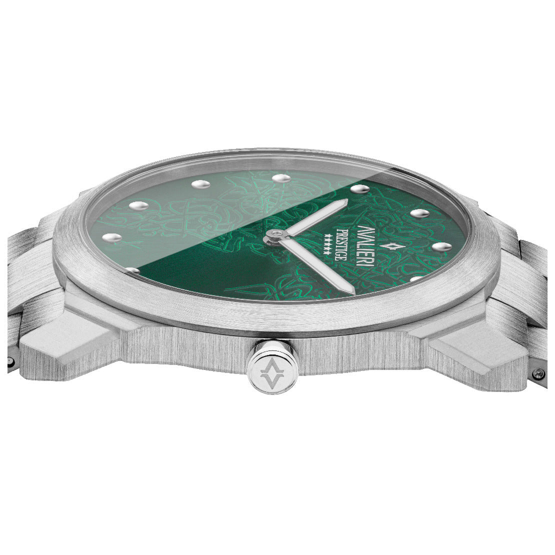 Avalieri Prestige Men's Watch, Swiss Quartz Movement, Green Dial - AP-0097