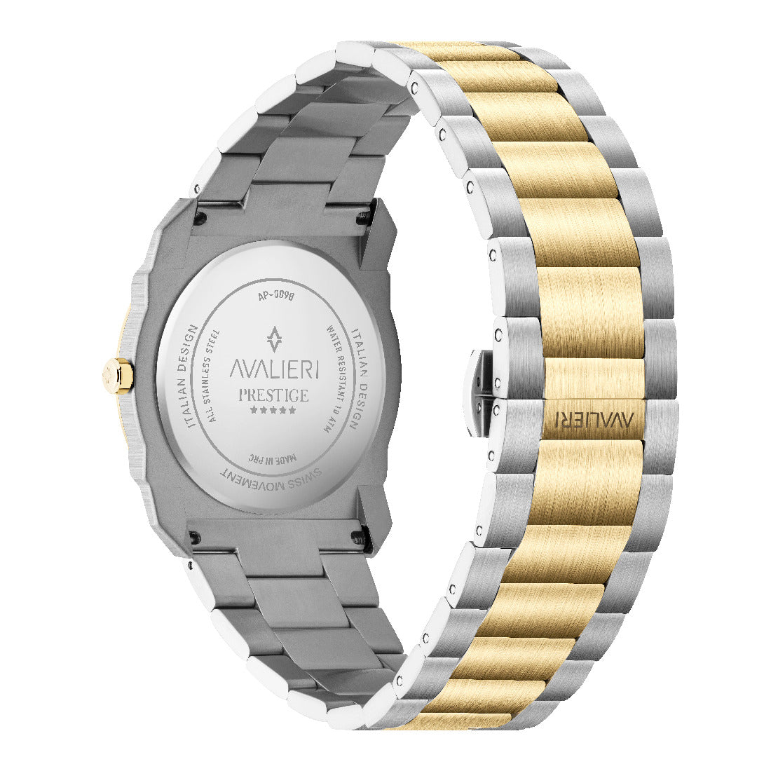 Avalieri Prestige Men's Watch, Swiss Quartz Movement, Green Dial - AP-0098
