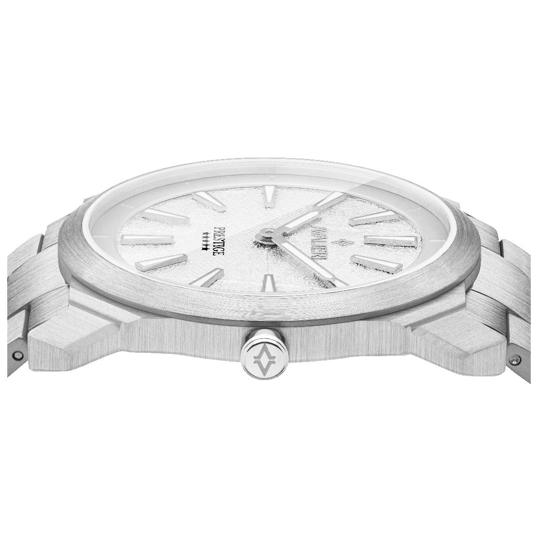 Avalieri Prestige Men's Watch, Swiss Quartz Movement, Silver White Dial - AP-0104