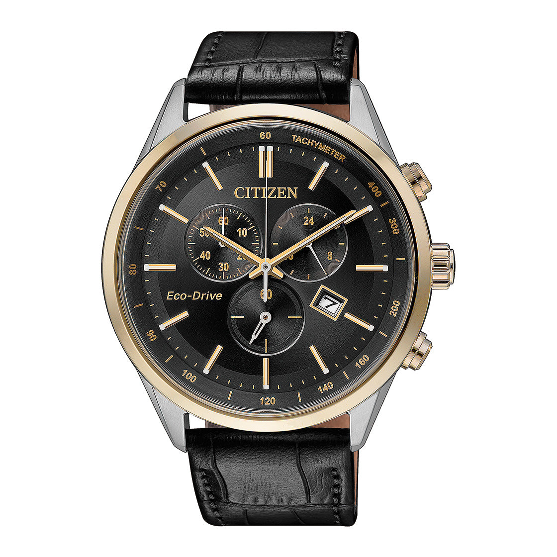 Citizen Men's Watch with Light Powered Movement and Black Dial - AT2144-11E