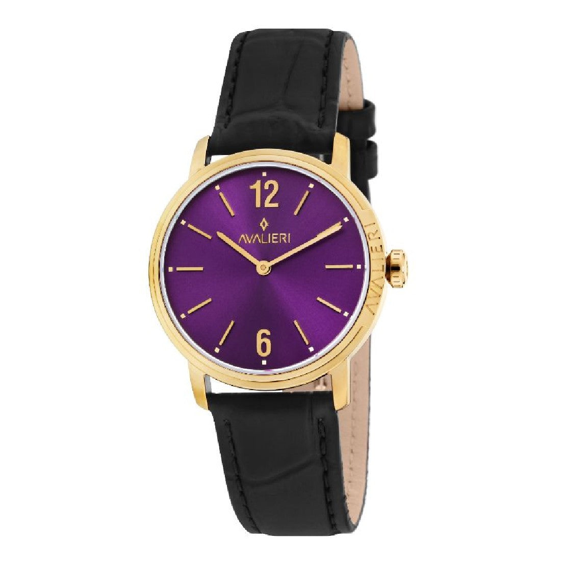 Avalieri Women's Quartz Watch Purple Dial - AV-2032B